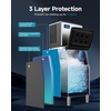 image:imageEUHOMY Commercial Ice Maker Machine 400Lbs24HETL Approval Industrial Ice Machine 250Lbs Storage Ice Ready in 1120min Stainless Steel Ice Maker for BarCafeRestaurantBusiness550
