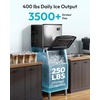 image:imageEUHOMY Commercial Ice Maker Machine 400Lbs24HETL Approval Industrial Ice Machine 250Lbs Storage Ice Ready in 1120min Stainless Steel Ice Maker for BarCafeRestaurantBusiness400