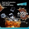 image:imageEUHOMY Commercial Ice Maker Machine 400Lbs24HETL Approval Industrial Ice Machine 250Lbs Storage Ice Ready in 1120min Stainless Steel Ice Maker for BarCafeRestaurantBusiness450
