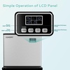 image:imageEUHOMY Commercial Ice Maker Machine 400Lbs24HETL Approval Industrial Ice Machine 250Lbs Storage Ice Ready in 1120min Stainless Steel Ice Maker for BarCafeRestaurantBusiness450