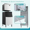 image:imageEUHOMY Commercial Ice Maker Machine 400Lbs24HETL Approval Industrial Ice Machine 250Lbs Storage Ice Ready in 1120min Stainless Steel Ice Maker for BarCafeRestaurantBusiness450