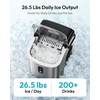 image:imageEUHOMY Countertop Ice Maker Machine with Handle 263lbs Per Day 9 Cubes in 6 Mins AutoCleaning Portable Ice Maker with Basket and Scoop for HomeKitchenCampingRV SilverStainless Steel Silver