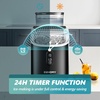 image:imageEUHOMY Ice Cube Maker Machine Countertop with External Water Tank 2 Ways to Add Water 34LbsDay 16Pcs Ready in 7 Mins AutoCleaning with Ice Scoop amp Basket for HomeKitchenOfficeBar BlackBlack