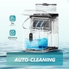 image:imageEUHOMY Ice Cube Maker Machine Countertop with External Water Tank 2 Ways to Add Water 34LbsDay 16Pcs Ready in 7 Mins AutoCleaning with Ice Scoop amp Basket for HomeKitchenOfficeBar BlackBlack