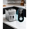 image:imageEUHOMY Nugget Ice Maker Countertop Ready in 7 Mins 35Lbs24H Pebble Ice Maker Machine SelfCleaning Countertop Sonic Ice Makers with Ice ScoopampBasket Pellet Ice Maker for Home Stainless SteelStainless Steel