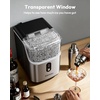 image:imageEUHOMY Nugget Ice Maker Countertop Ready in 7 Mins 35Lbs24H Pebble Ice Maker Machine SelfCleaning Countertop Sonic Ice Makers with Ice ScoopampBasket Pellet Ice Maker for Home Stainless SteelStainless Steel