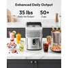 image:imageEUHOMY Nugget Ice Maker Countertop Ready in 7 Mins 35Lbs24H Pebble Ice Maker Machine SelfCleaning Countertop Sonic Ice Makers with Ice ScoopampBasket Pellet Ice Maker for Home Stainless SteelStainless Steel