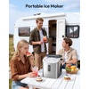 image:imageEUHOMY Under Counter Nugget Ice Maker Machine 70LbsDay Bulitin Freestanding Ice Maker with Double Ice Baskets SelfCleaning amp 24H Timer Ice Machine for Home UseSilverBlue Silver