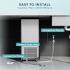 image:imageEUHOMY Under Counter Nugget Ice Maker Machine 70LbsDay Bulitin Freestanding Ice Maker with Double Ice Baskets SelfCleaning amp 24H Timer Ice Machine for Home UseSilverBlack Silver