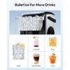 image:imageEUHOMY Under Counter Nugget Ice Maker Machine 70LbsDay Bulitin Freestanding Ice Maker with Double Ice Baskets SelfCleaning amp 24H Timer Ice Machine for Home UseSilverBlue Silver