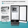 image:imageEUHOMY Under Counter Nugget Ice Maker Machine 70LbsDay Bulitin Freestanding Ice Maker with Double Ice Baskets SelfCleaning amp 24H Timer Ice Machine for Home UseSilverBlack Silver
