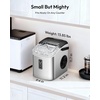 image:imageEUHOMY Under Counter Nugget Ice Maker Machine 70LbsDay Bulitin Freestanding Ice Maker with Double Ice Baskets SelfCleaning amp 24H Timer Ice Machine for Home UseSilverBlue Silver