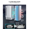 image:imageEUHOMY Under Counter Nugget Ice Maker Machine 70LbsDay Bulitin Freestanding Ice Maker with Double Ice Baskets SelfCleaning amp 24H Timer Ice Machine for Home UseSilverSilver