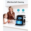 image:imageEUHOMY Under Counter Nugget Ice Maker Machine 70LbsDay Bulitin Freestanding Ice Maker with Double Ice Baskets SelfCleaning amp 24H Timer Ice Machine for Home UseSilverBlue Silver