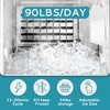 image:imageEUHOMY Under Counter Nugget Ice Maker Machine 70LbsDay Bulitin Freestanding Ice Maker with Double Ice Baskets SelfCleaning amp 24H Timer Ice Machine for Home UseSilverBlack Silver