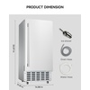 image:imageEUHOMY Under Counter Nugget Ice Maker Machine 70LbsDay Bulitin Freestanding Ice Maker with Double Ice Baskets SelfCleaning amp 24H Timer Ice Machine for Home UseSilverSilver