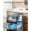 image:imageEUHOMY Under Counter Nugget Ice Maker Machine 70LbsDay Bulitin Freestanding Ice Maker with Double Ice Baskets SelfCleaning amp 24H Timer Ice Machine for Home UseSilverPolished Mirror