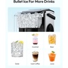 image:imageEUHOMY Countertop Ice Maker Machine with Handle 26lbs Per Day 9 Ice Cubes Ready in 6 Mins AutoCleaning Portable Ice Maker with Basket and Scoop for HomeKitchenCampingRV RedLight Grey