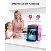 image:imageEUHOMY Countertop Ice Maker Machine with Handle 26lbs Per Day 9 Ice Cubes Ready in 6 Mins AutoCleaning Portable Ice Maker with Basket and Scoop for HomeKitchenCampingRV RedLe rose