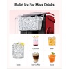 image:imageEUHOMY Countertop Ice Maker Machine with Handle 26lbs Per Day 9 Ice Cubes Ready in 6 Mins AutoCleaning Portable Ice Maker with Basket and Scoop for HomeKitchenCampingRV RedRed