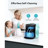 image:imageEUHOMY Countertop Ice Maker Machine with Handle 26lbs Per Day 9 Ice Cubes Ready in 6 Mins AutoCleaning Portable Ice Maker with Basket and Scoop for HomeKitchenCampingRV RedGreen
