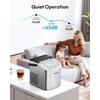 image:imageEUHOMY Countertop Ice Maker Machine with Handle 26lbs Per Day 9 Ice Cubes Ready in 6 Mins AutoCleaning Portable Ice Maker with Basket and Scoop for HomeKitchenCampingRV RedLight Grey