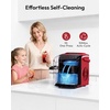image:imageEUHOMY Countertop Ice Maker Machine with Handle 26lbs Per Day 9 Ice Cubes Ready in 6 Mins AutoCleaning Portable Ice Maker with Basket and Scoop for HomeKitchenCampingRV RedRed