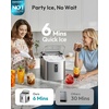 image:imageEUHOMY Ice Maker Countertop 9 Cubes Ready in 6 Mins 26lbs24H SelfCleaning Portable Ice Maker Machine with Carry Handle Basket and Scoop 2 Sizes of Bullet Ice for Home Kitchen Office