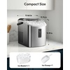 image:imageEUHOMY Ice Maker Countertop 9 Cubes Ready in 6 Mins 26lbs24H SelfCleaning Portable Ice Maker Machine with Carry Handle Basket and Scoop 2 Sizes of Bullet Ice for Home Kitchen Office