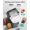 image:imageEUHOMY Ice Maker Countertop 9 Cubes Ready in 6 Mins 26lbs24H SelfCleaning Portable Ice Maker Machine with Carry Handle Basket and Scoop 2 Sizes of Bullet Ice for Home Kitchen Office