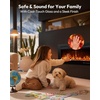 image:imageEUHOMY 72 Inch Electric Fireplace Recessed Wall Mounted with Remote Control Fireplace Heater with Adjustable Flame Color Linear Fireplace with Timer Log amp Crystal 7501500W 2026 UpgradeUpgrade 50Inch