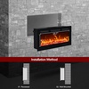 image:imageEUHOMY 72 Inch Electric Fireplace Recessed Wall Mounted with Remote Control Fireplace Heater with Adjustable Flame Color Linear Fireplace with Timer Log amp Crystal 7501500W 2026 Upgrade20Inch