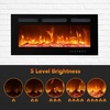 image:imageEUHOMY 72 Inch Electric Fireplace Recessed Wall Mounted with Remote Control Fireplace Heater with Adjustable Flame Color Linear Fireplace with Timer Log amp Crystal 7501500W 2026 Upgrade20Inch