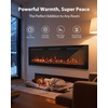 image:imageEUHOMY 72 Inch Electric Fireplace Recessed Wall Mounted with Remote Control Fireplace Heater with Adjustable Flame Color Linear Fireplace with Timer Log amp Crystal 7501500W 2026 UpgradeUpgrade 72Inch