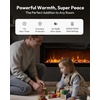image:imageEUHOMY 72 Inch Electric Fireplace Recessed Wall Mounted with Remote Control Fireplace Heater with Adjustable Flame Color Linear Fireplace with Timer Log amp Crystal 7501500W 2026 UpgradeUpgrade 60 Inch