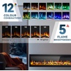 image:imageEUHOMY 72 Inch Electric Fireplace Recessed Wall Mounted with Remote Control Fireplace Heater with Adjustable Flame Color Linear Fireplace with Timer Log amp Crystal 7501500W 2026 Upgrade73 Inch Premium