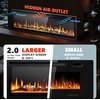image:imageEUHOMY 72 Inch Electric Fireplace Recessed Wall Mounted with Remote Control Fireplace Heater with Adjustable Flame Color Linear Fireplace with Timer Log amp Crystal 7501500W 2026 Upgrade60 Inch Premium