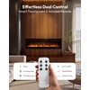 image:imageEUHOMY 72 Inch Electric Fireplace Recessed Wall Mounted with Remote Control Fireplace Heater with Adjustable Flame Color Linear Fireplace with Timer Log amp Crystal 7501500W 2026 UpgradeUpgrade 60 Inch