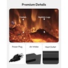image:imageEUHOMY 72 Inch Electric Fireplace Recessed Wall Mounted with Remote Control Fireplace Heater with Adjustable Flame Color Linear Fireplace with Timer Log amp Crystal 7501500W 2026 UpgradeUpgrade 50Inch