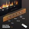 image:imageEUHOMY 72 Inch Electric Fireplace Recessed Wall Mounted with Remote Control Fireplace Heater with Adjustable Flame Color Linear Fireplace with Timer Log amp Crystal 7501500W 2026 Upgrade36 Inch
