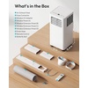image:imageEUHOMY Portable Air Conditioners 12000 BTU Smart 4in1 Portable AC Unit Cools Up to 550 SqFt Cool Dehumidifier Fan RemoteWiFi App Control Window Kit for Bedroom 300 CFM 24H Timer14 000 BTU WIFI  HEAT