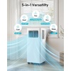 image:imageEUHOMY Portable Air Conditioners 12000 BTU Smart 4in1 Portable AC Unit Cools Up to 550 SqFt Cool Dehumidifier Fan RemoteWiFi App Control Window Kit for Bedroom 300 CFM 24H Timer14 000 BTU WIFI  HEAT