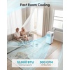 image:imageEUHOMY Portable Air Conditioners 12000 BTU Smart 4in1 Portable AC Unit Cools Up to 550 SqFt Cool Dehumidifier Fan RemoteWiFi App Control Window Kit for Bedroom 300 CFM 24H Timer12 000 BTU WIFI