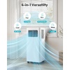 image:imageEUHOMY Portable Air Conditioners 12000 BTU Smart 4in1 Portable AC Unit Cools Up to 550 SqFt Cool Dehumidifier Fan RemoteWiFi App Control Window Kit for Bedroom 300 CFM 24H Timer12 000 BTU WIFI
