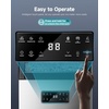 image:imageEUHOMY Commercial Ice Maker105lbs24HStainless Steel Under Counter Ice Machine with Water Filter33lbs Storage Bin 45 Cubes in 812 Mins Freestanding Ice Cube Maker for HomeBarCafeRestaurant