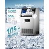 image:imageEUHOMY Commercial Ice Maker105lbs24HStainless Steel Under Counter Ice Machine with Water Filter33lbs Storage Bin 45 Cubes in 812 Mins Freestanding Ice Cube Maker for HomeBarCafeRestaurant
