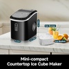 image:imageEUHOMY LunaArc Crescent Ice Maker Countertop 16Pcs Ready in 12Mins 1600PcsDay Auto Deep Cleaning Timer Adjustable Ice Thickness Portable Ice Cube Maker for WhiskeyCoffeeSoft DrinksDark Black