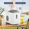 image:imageEUHOMY LunaArc Crescent Ice Maker Countertop 16Pcs Ready in 12Mins 1600PcsDay Auto Deep Cleaning Timer Adjustable Ice Thickness Portable Ice Cube Maker for WhiskeyCoffeeSoft DrinksWhite