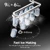 image:imageEUHOMY LunaArc Crescent Ice Maker Countertop 16Pcs Ready in 12Mins 1600PcsDay Auto Deep Cleaning Timer Adjustable Ice Thickness Portable Ice Cube Maker for WhiskeyCoffeeSoft DrinksDark Black