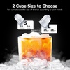 image:imageEUHOMY LunaArc Crescent Ice Maker Countertop 16Pcs Ready in 12Mins 1600PcsDay Auto Deep Cleaning Timer Adjustable Ice Thickness Portable Ice Cube Maker for WhiskeyCoffeeSoft DrinksDark Black